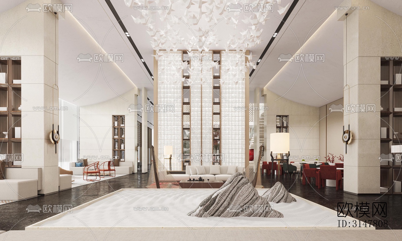 现代售楼处效果图下载（渲染图10）