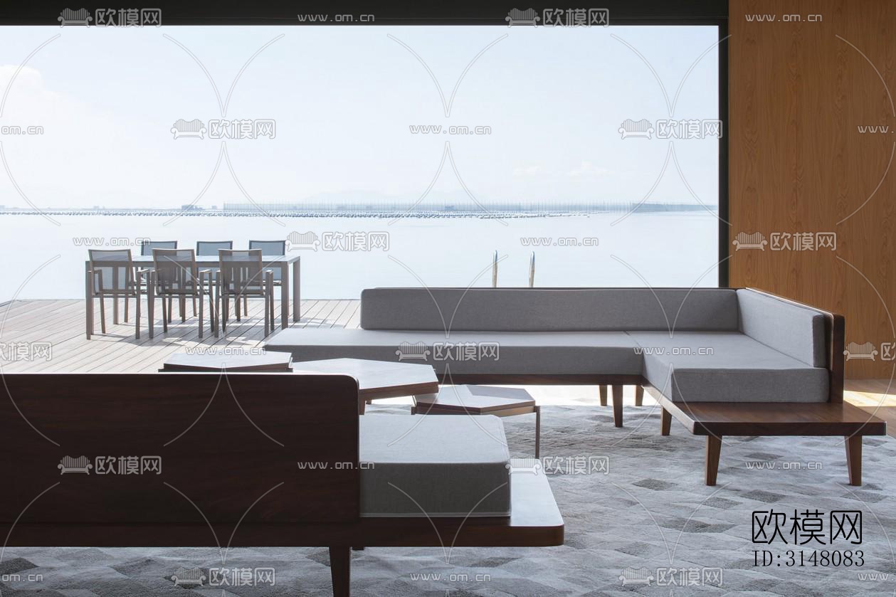 现代酒店民宿效果图下载（渲染图7）