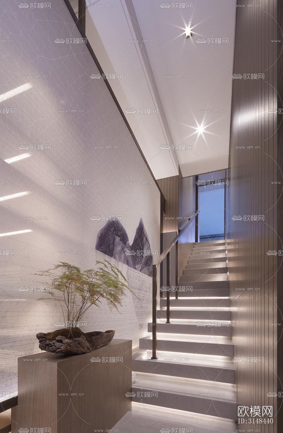 现代养生会所效果图下载（渲染图5）