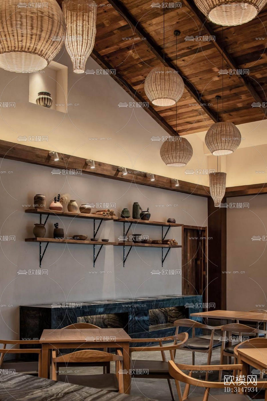 侘寂酒店民宿效果图下载（渲染图4）