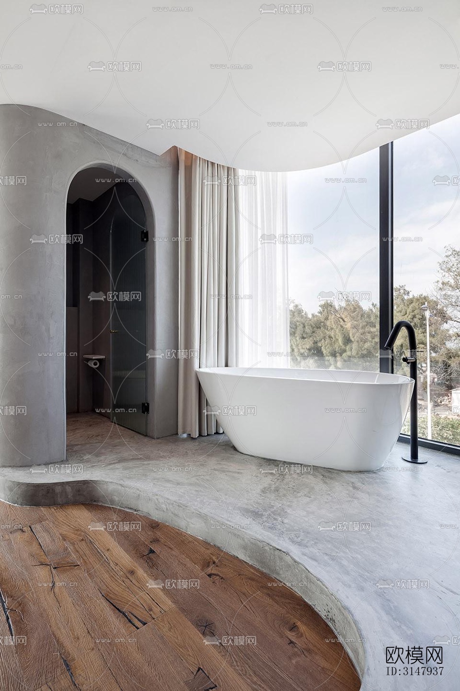 侘寂酒店民宿效果图下载（渲染图12）