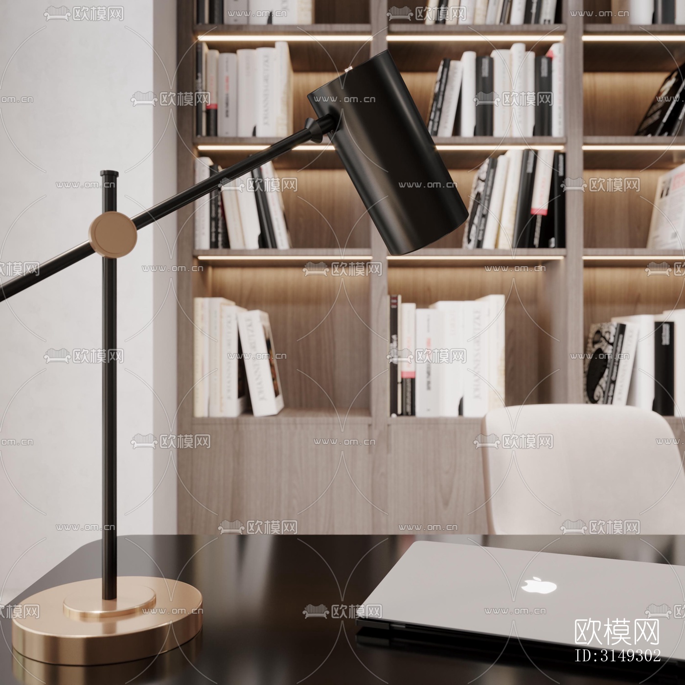 现代平层效果图下载（渲染图20）