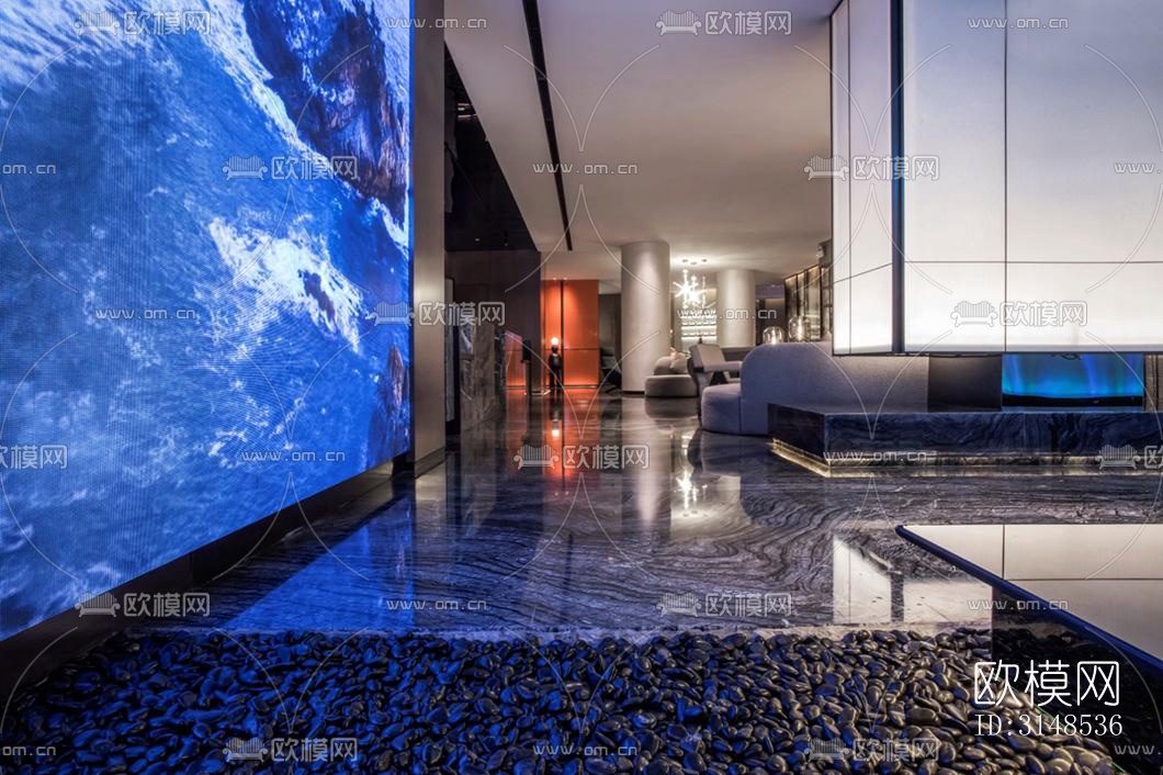 现代美容院效果图下载（渲染图1）