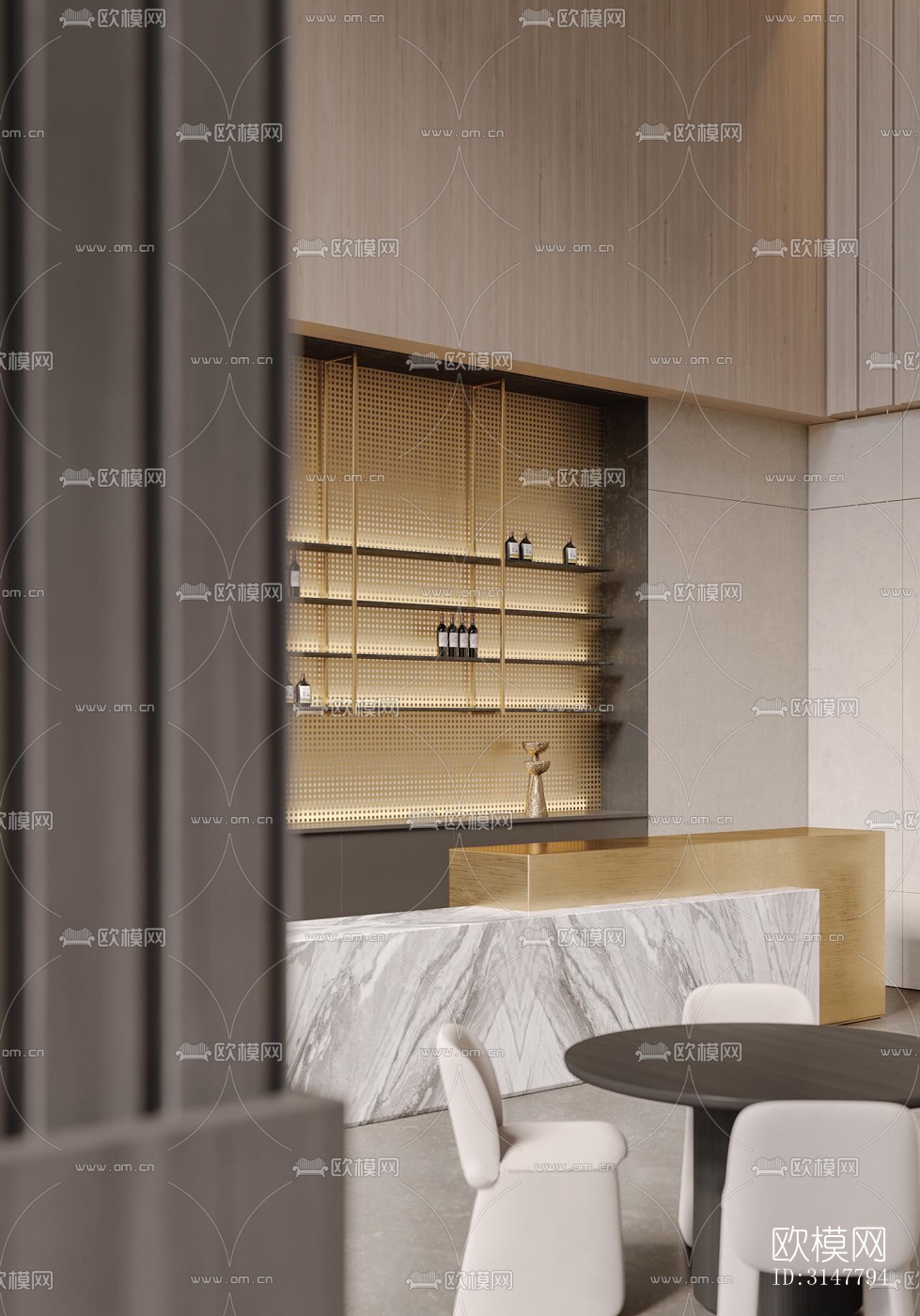 侘寂售楼处效果图下载（渲染图14）