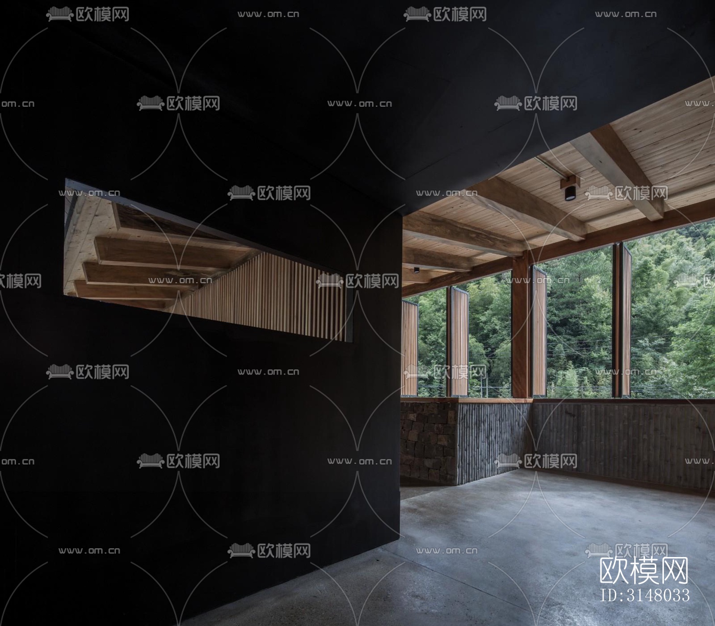 日式酒店民宿效果图下载（渲染图14）