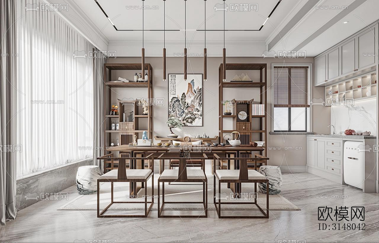 法式酒店民宿效果图下载（渲染图3）