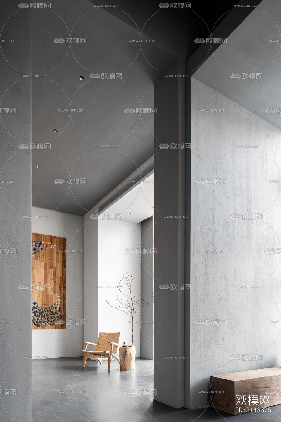 侘寂养生会所效果图下载（渲染图16）