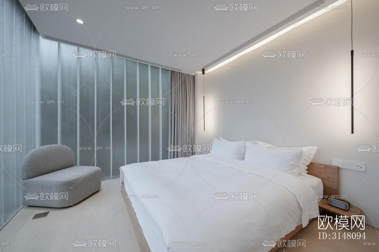 现代酒店民宿效果图下载（渲染图13）