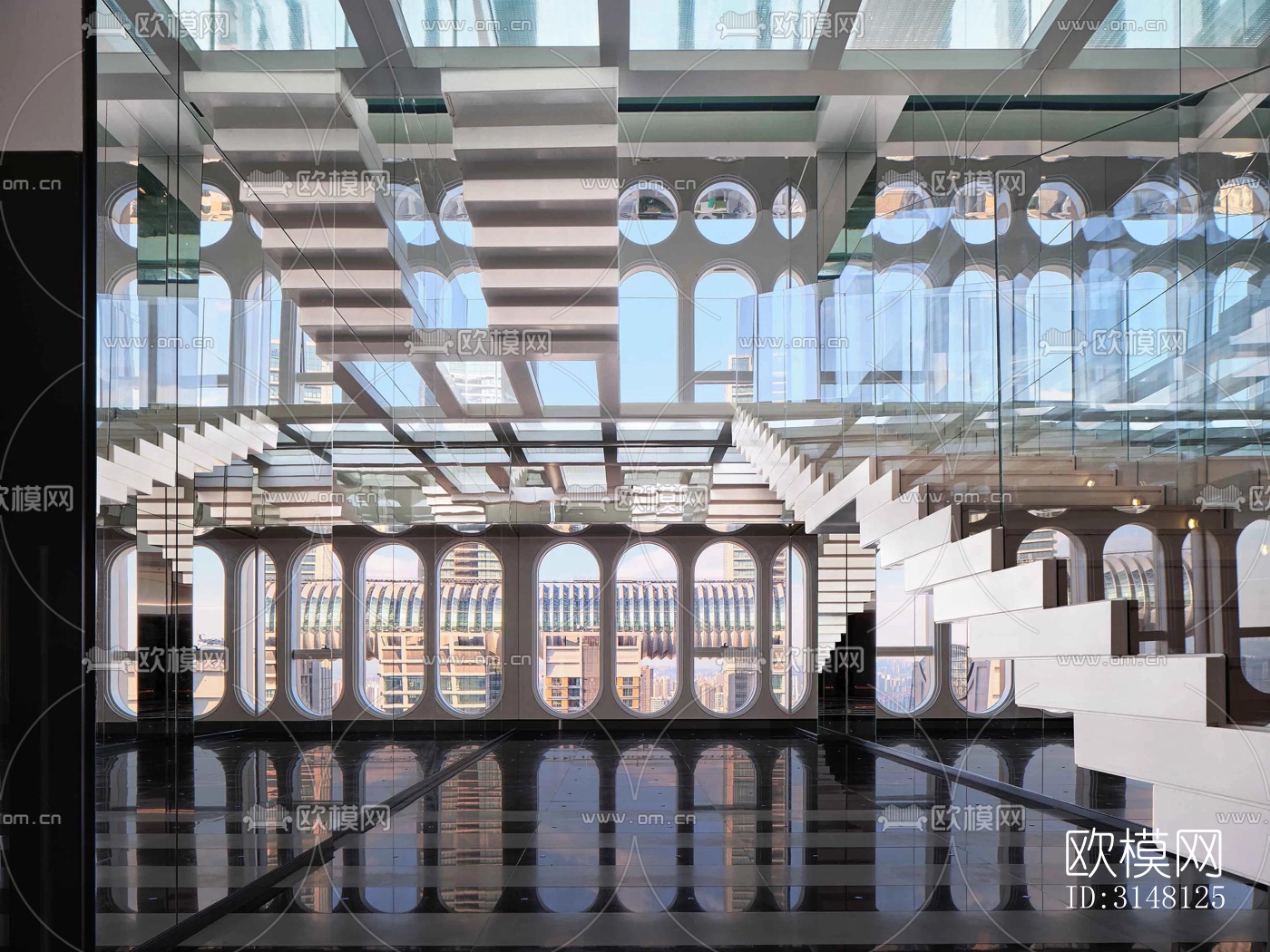 现代酒店民宿效果图下载（渲染图20）