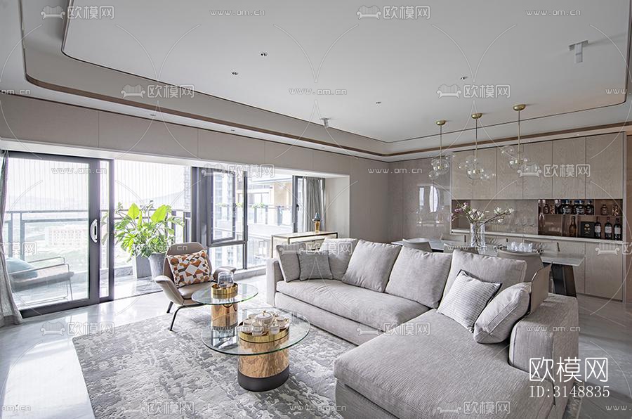 北欧平层效果图下载（渲染图9）