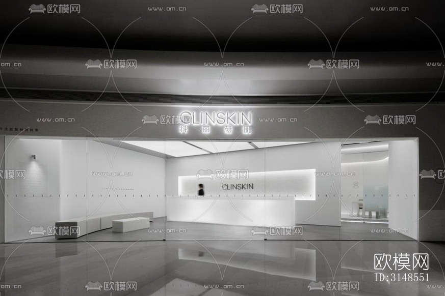 高级灰美容院效果图下载(渲染图18)