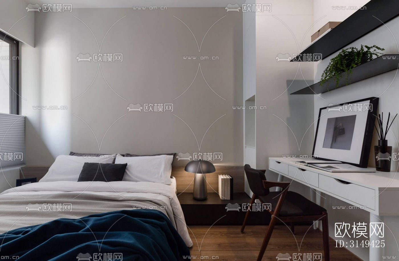 现代平层效果图下载（渲染图18）