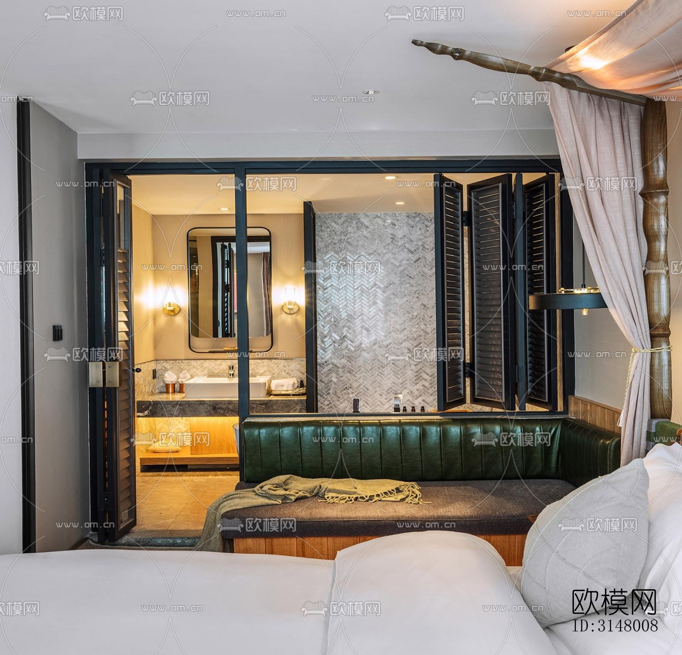 后现代酒店民宿效果图下载（渲染图10）