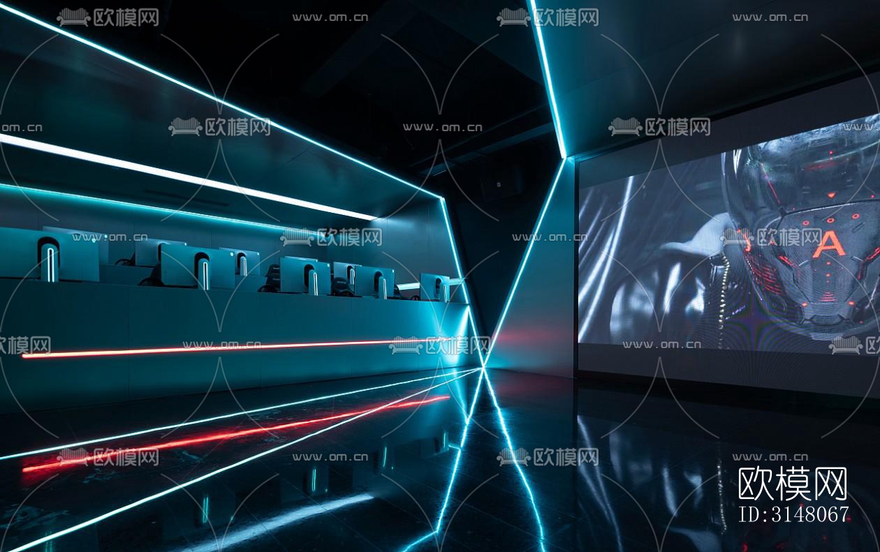 现代酒店民宿效果图下载（渲染图12）