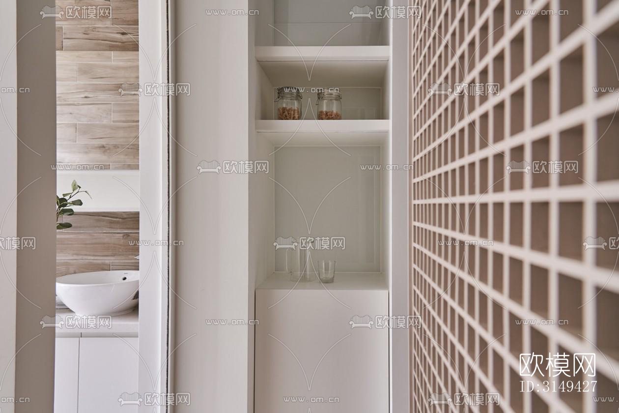 现代平层效果图下载（渲染图16）