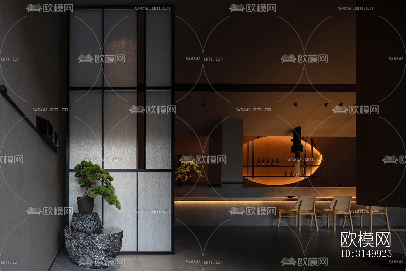 现代火锅烤肉效果图下载（渲染图20）