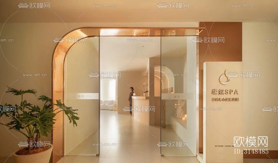 侘寂美容院效果图下载(渲染图12)