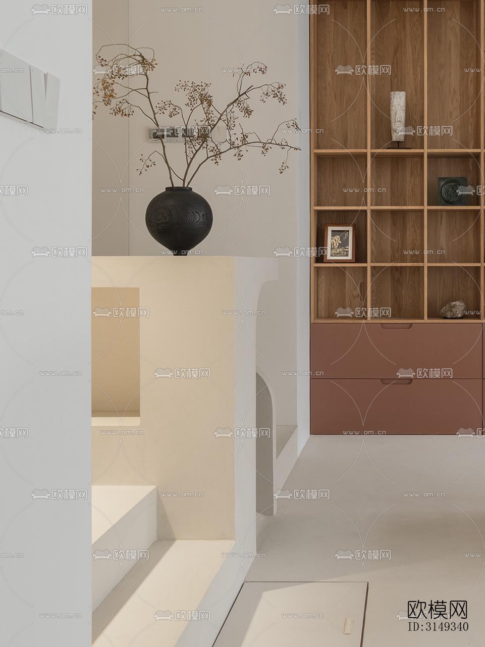 现代平层效果图下载（渲染图15）