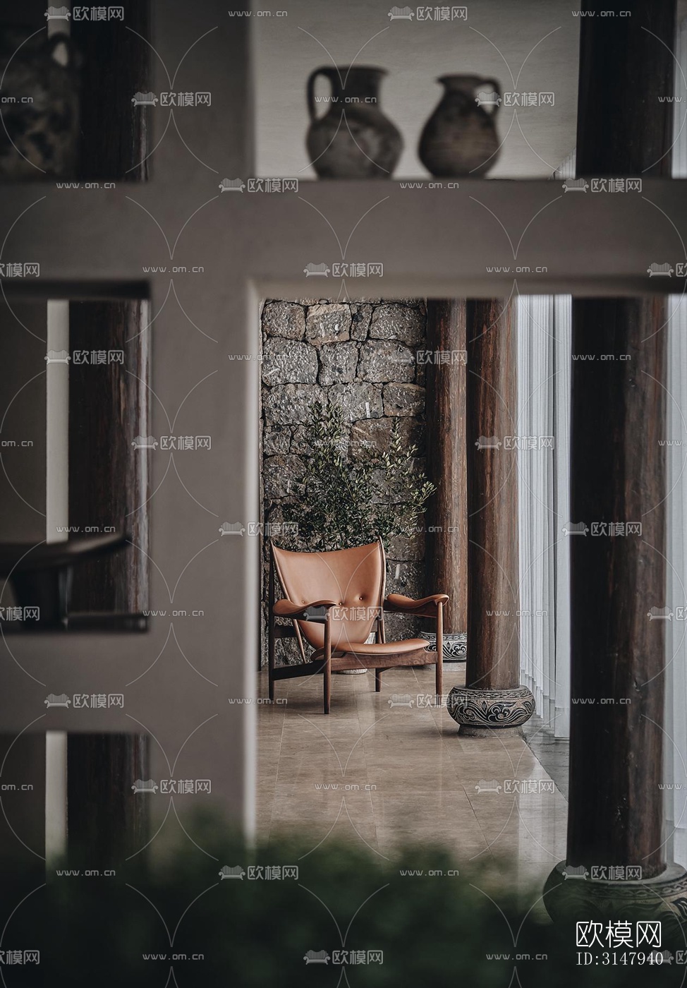 侘寂酒店民宿效果图下载（渲染图16）