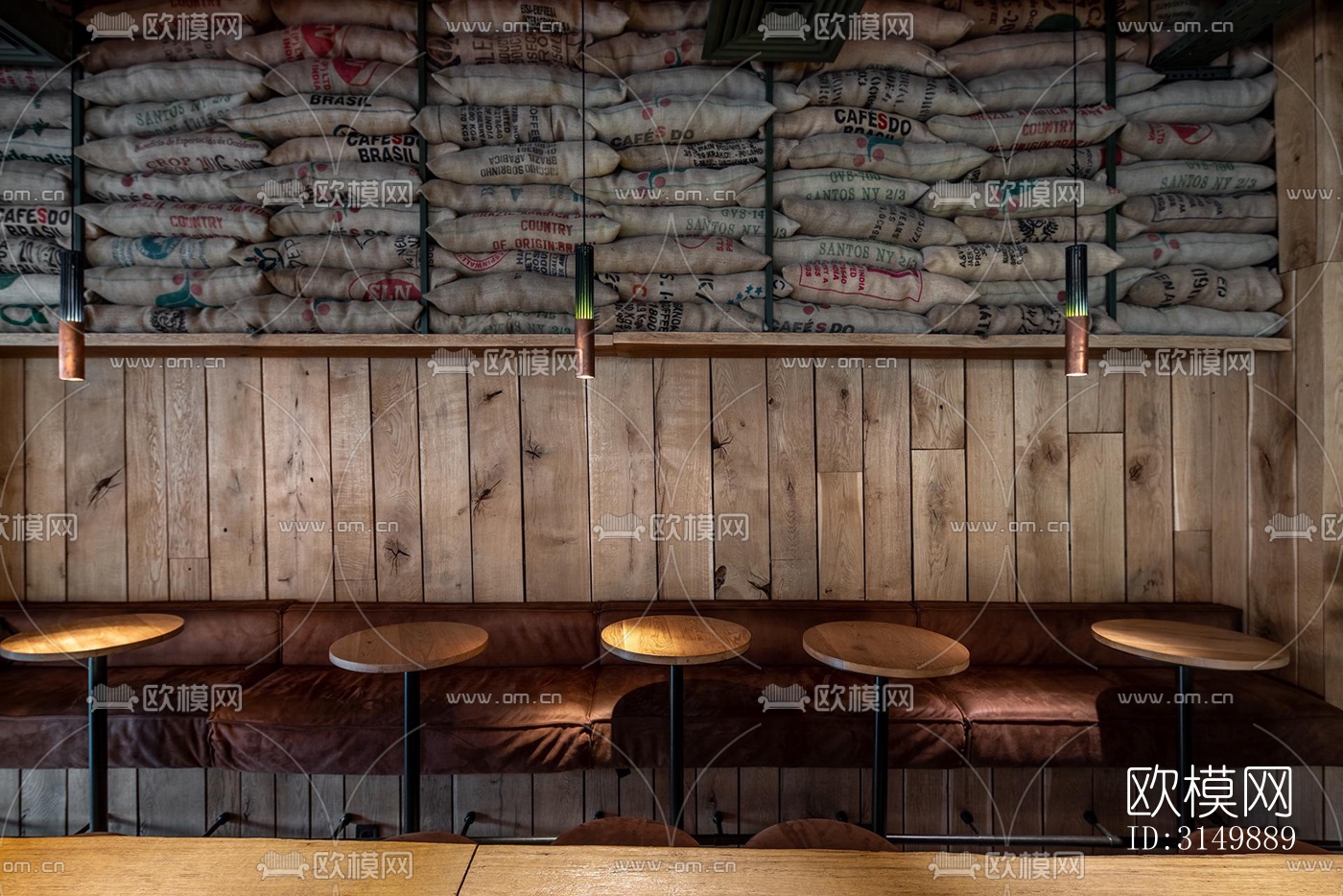 工业风火锅烤肉效果图下载（渲染图2）