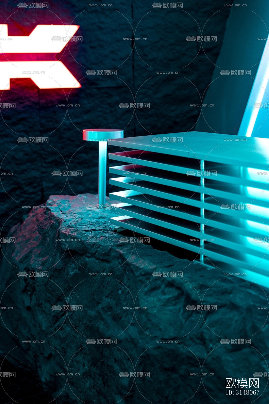 现代酒店民宿效果图下载（渲染图18）