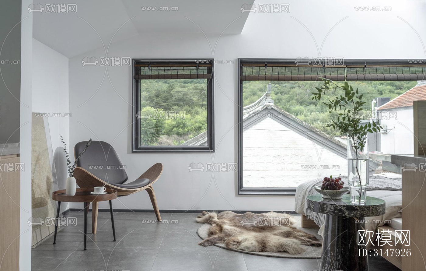 侘寂酒店民宿效果图下载（渲染图18）