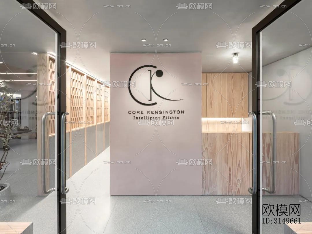 原木风健身房效果图下载（渲染图2）