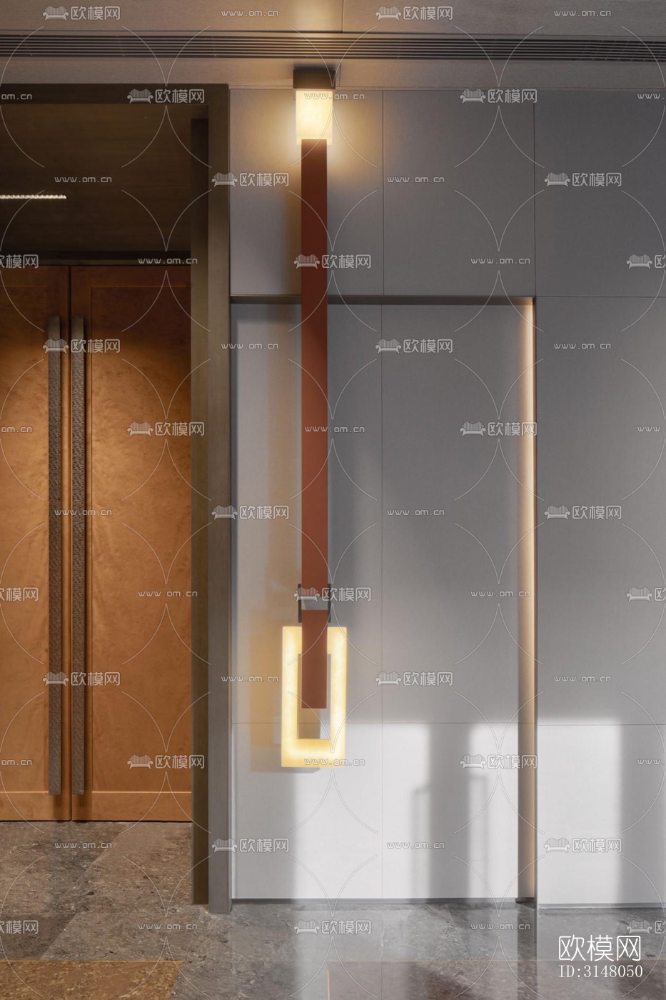 现代酒店民宿效果图下载（渲染图4）