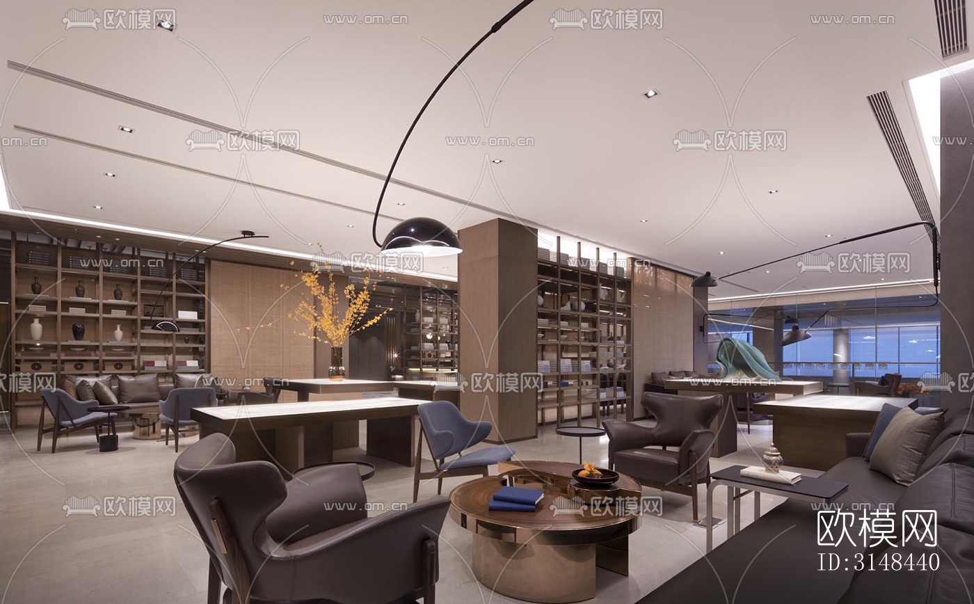 现代养生会所效果图下载（渲染图12）