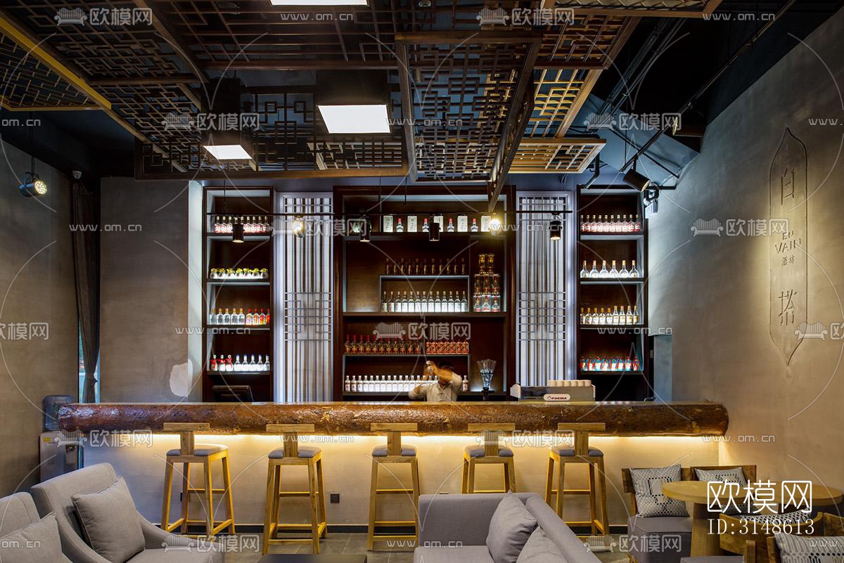 现代酒吧效果图下载（渲染图4）