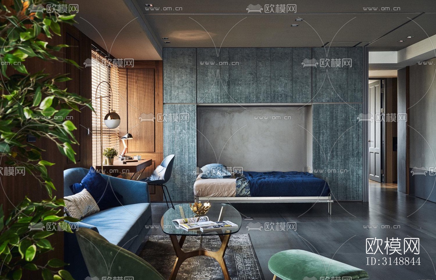 北欧平层效果图下载（渲染图2）