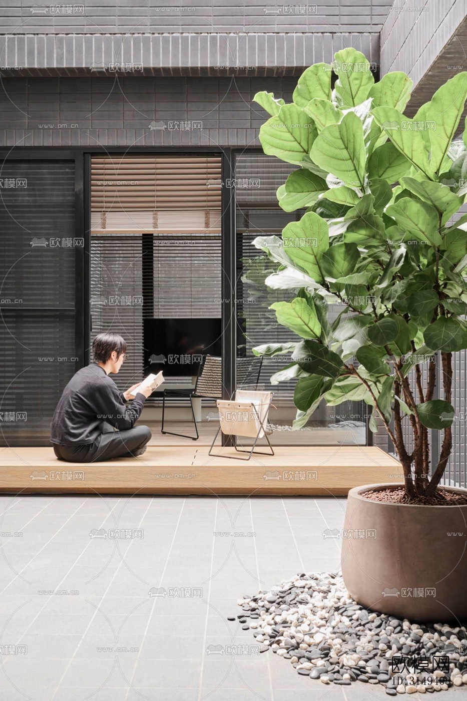 现代平层效果图下载（渲染图5）