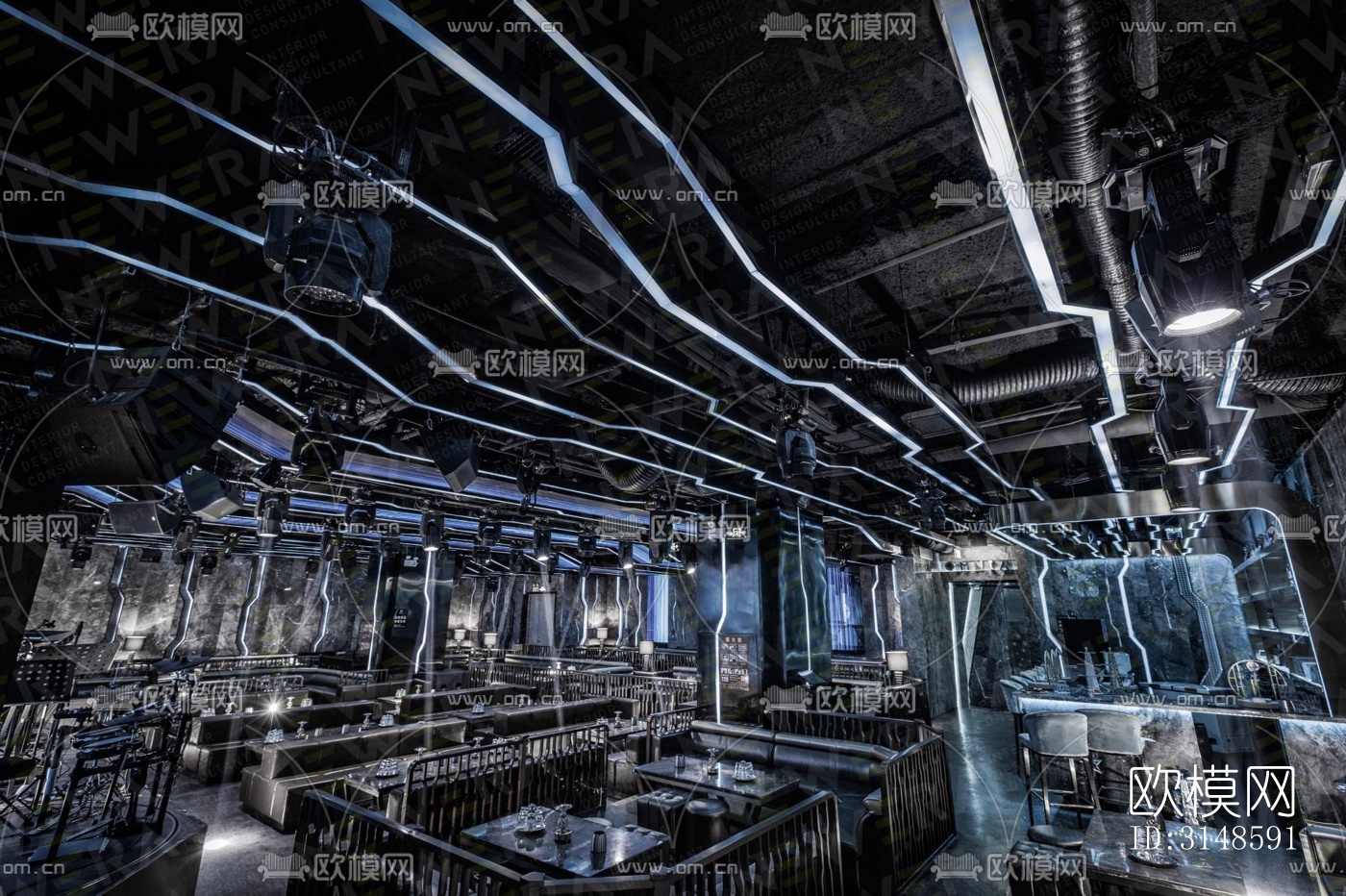 现代酒吧效果图下载（渲染图9）