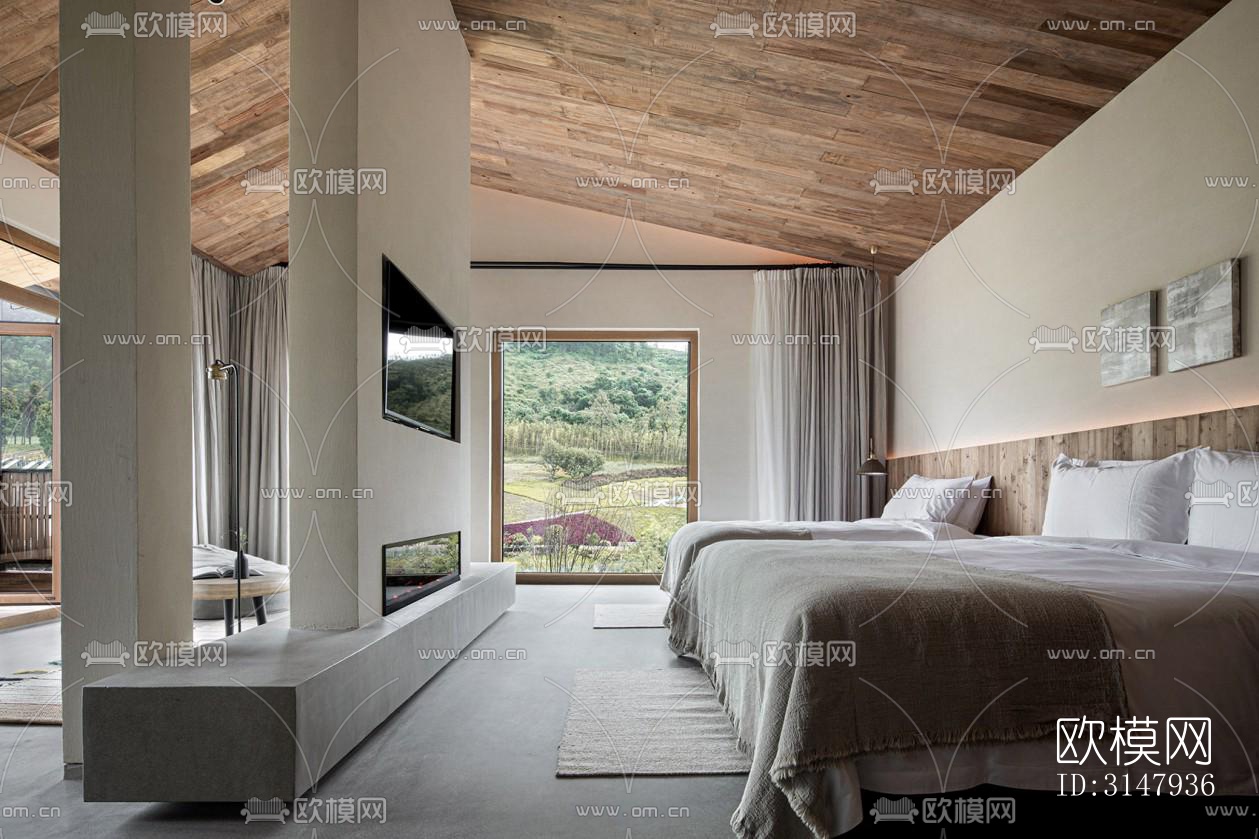 侘寂酒店民宿效果图下载（渲染图13）