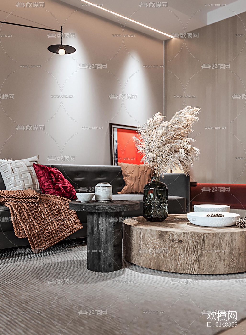 北欧平层效果图下载（渲染图7）