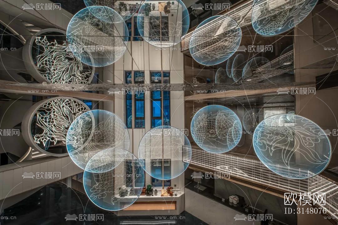 现代酒店民宿效果图下载（渲染图20）