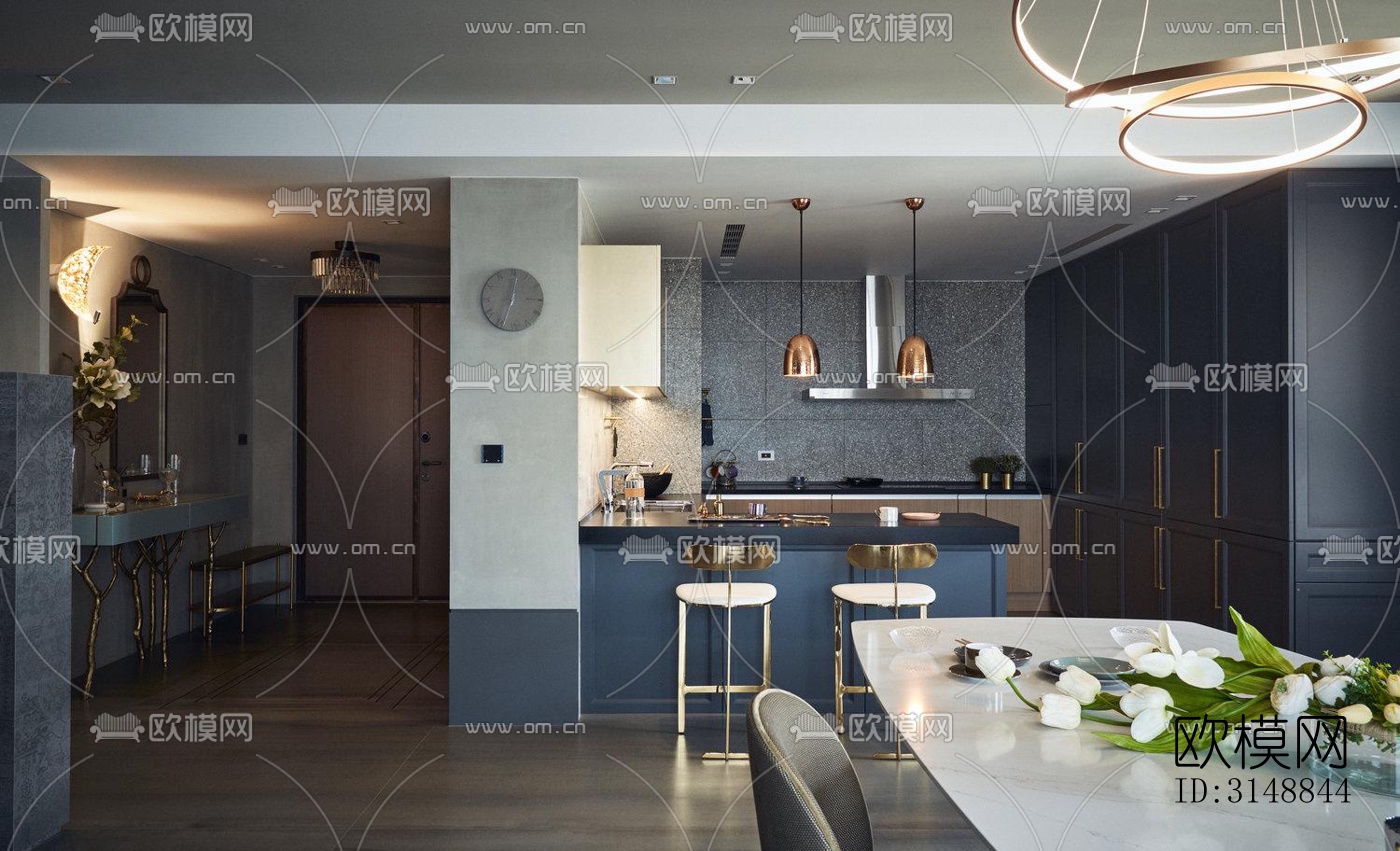 北欧平层效果图下载（渲染图7）