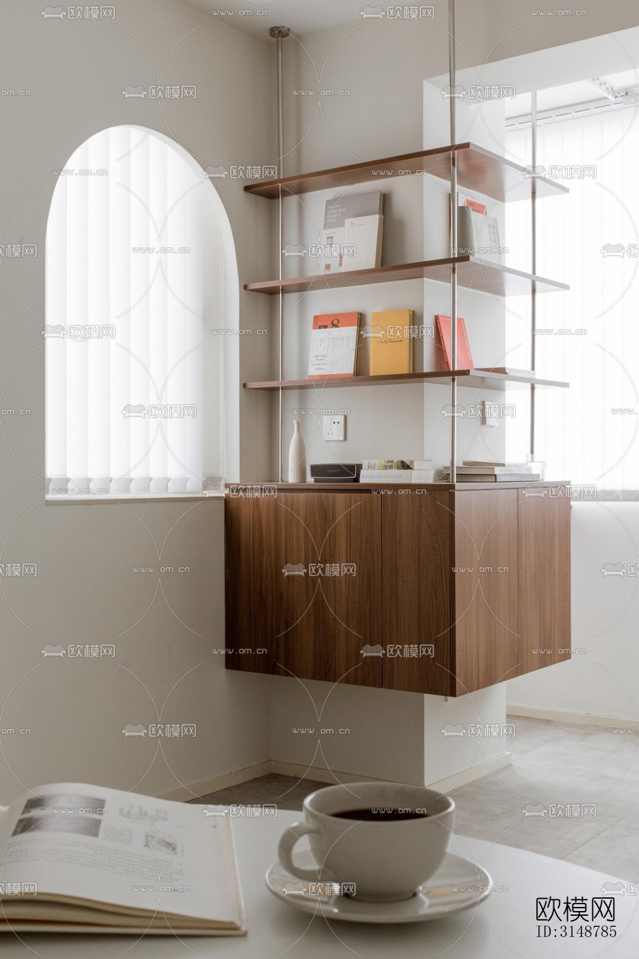 侘寂平层效果图下载（渲染图1）