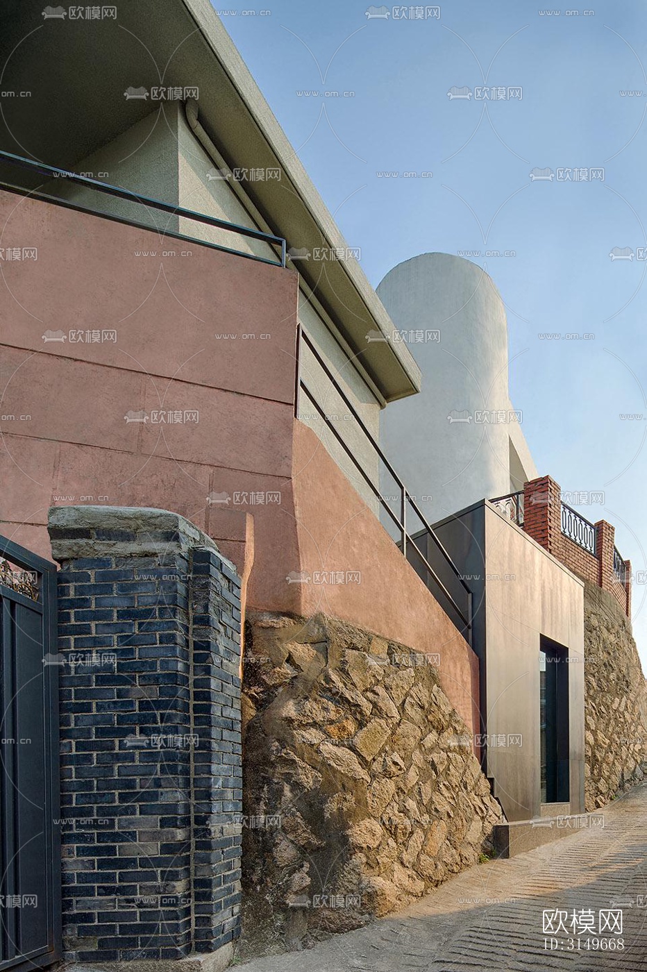 原木风健身房效果图下载（渲染图7）