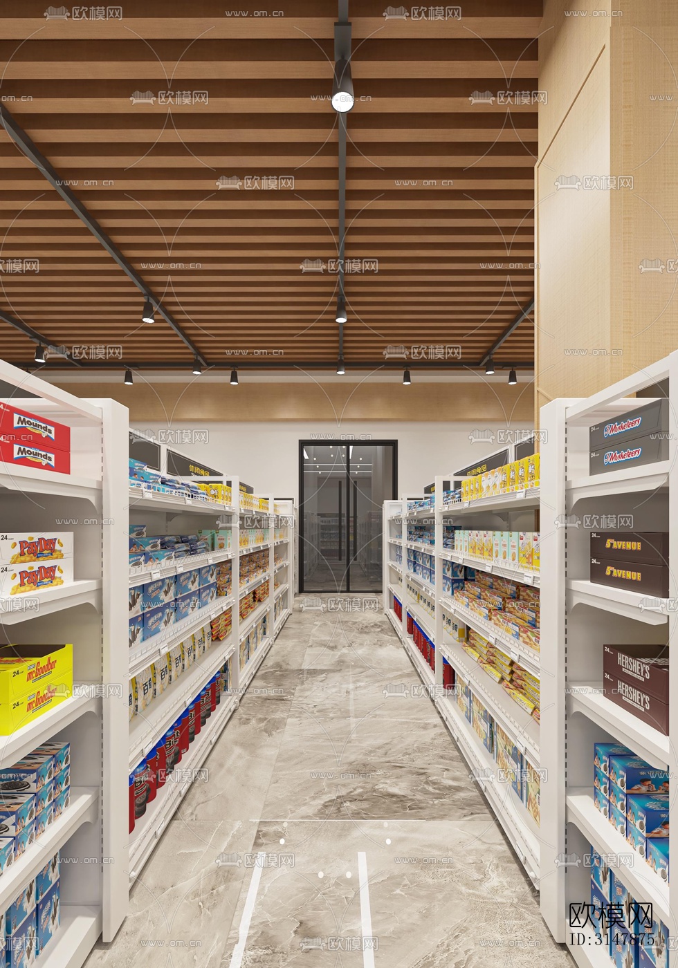 现代商业综合体效果图下载（渲染图2）