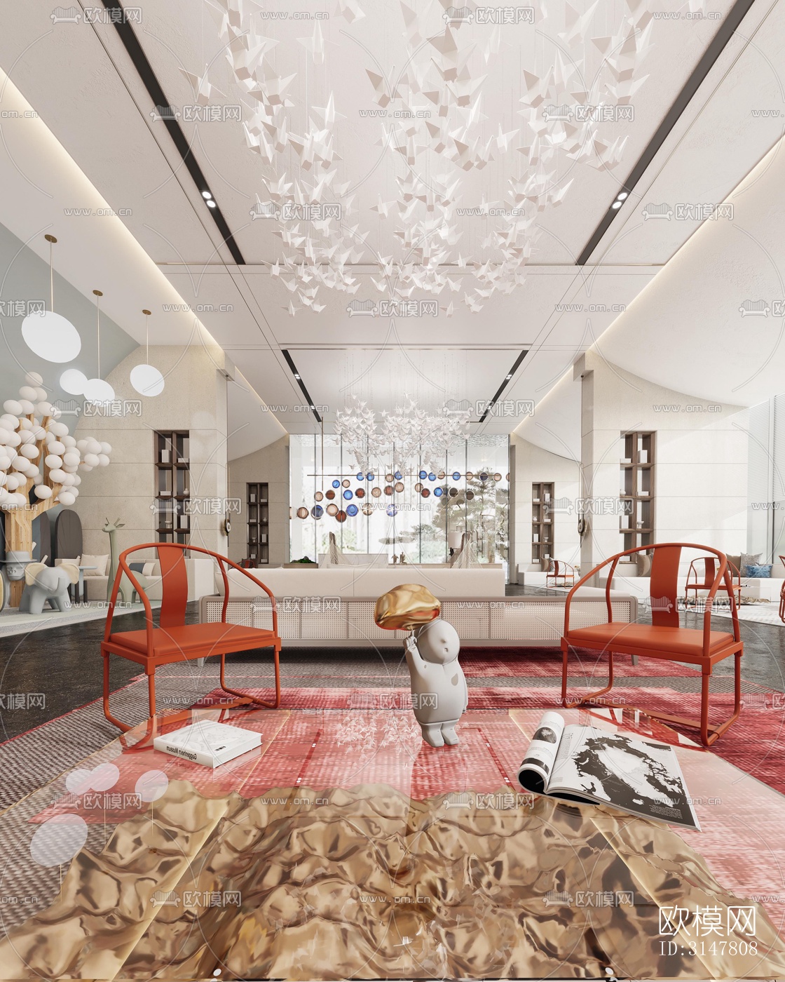 现代售楼处效果图下载（渲染图8）