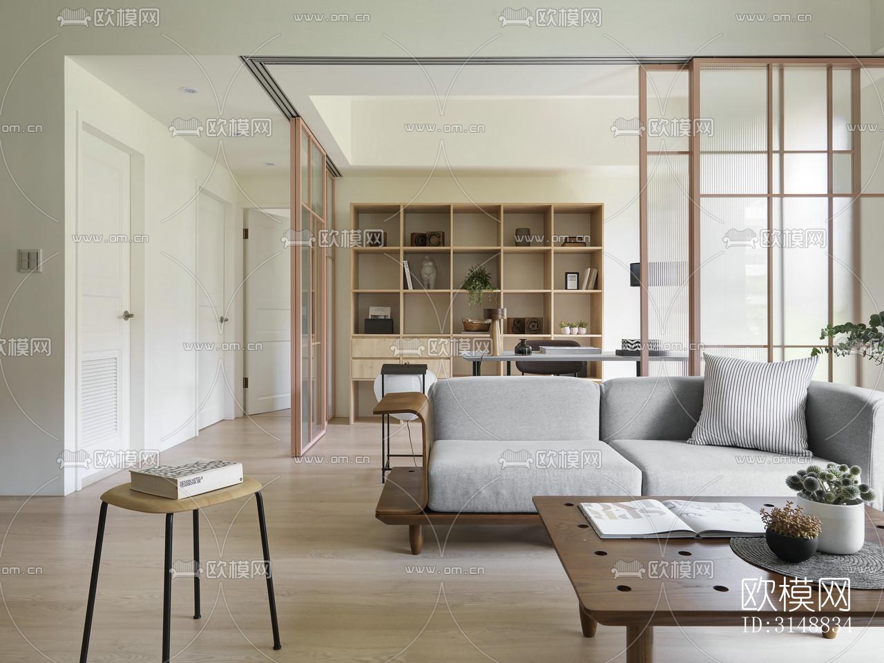 北欧平层效果图下载（渲染图19）