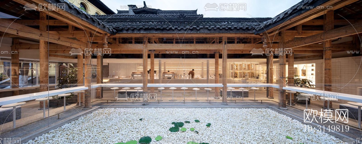 日式咖啡奶茶效果图下载（渲染图11）