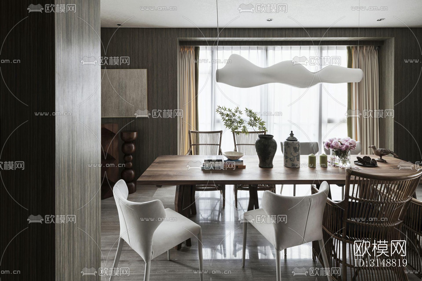 北欧平层效果图下载（渲染图5）