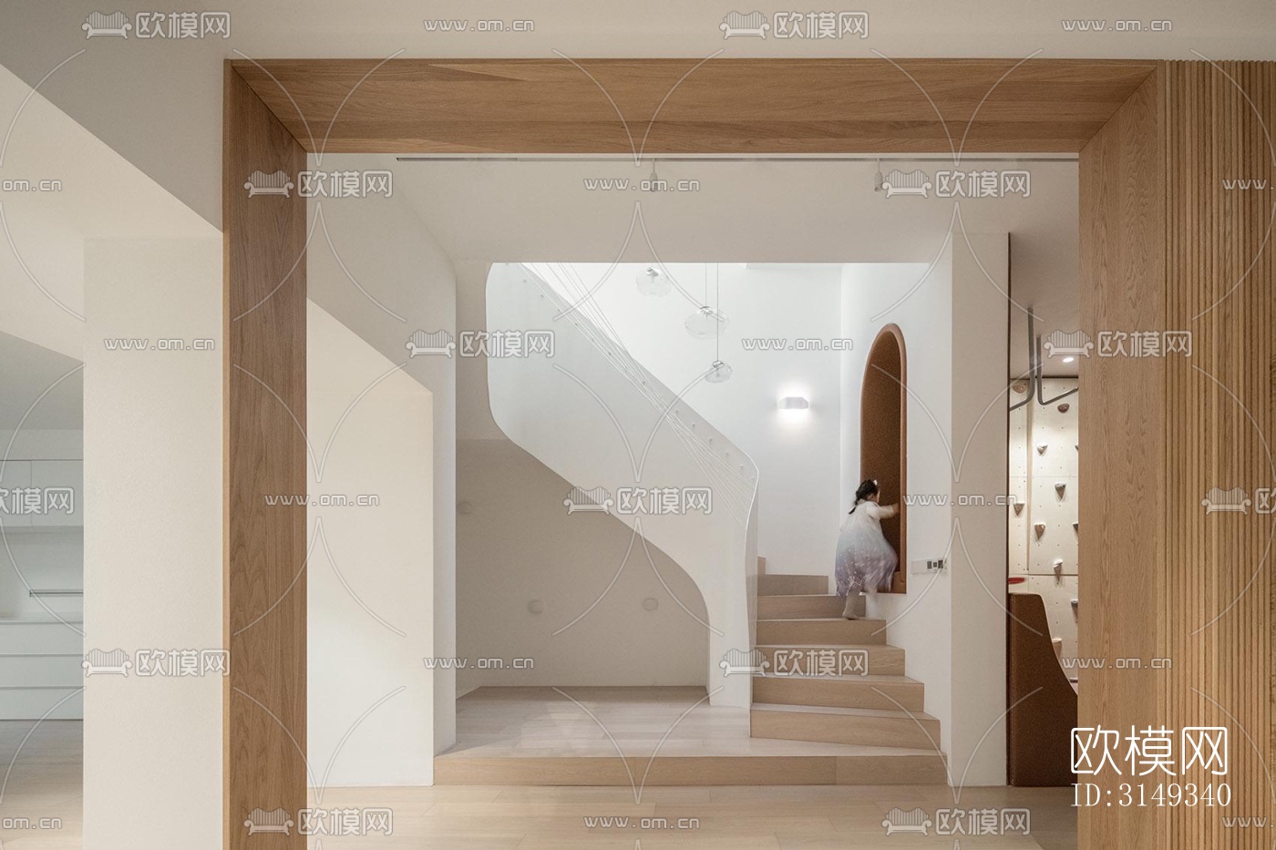 现代平层效果图下载（渲染图10）