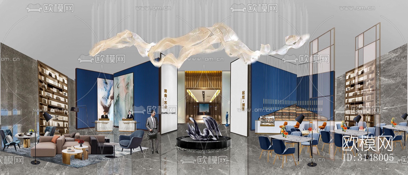 北欧酒店民宿效果图下载（渲染图5）