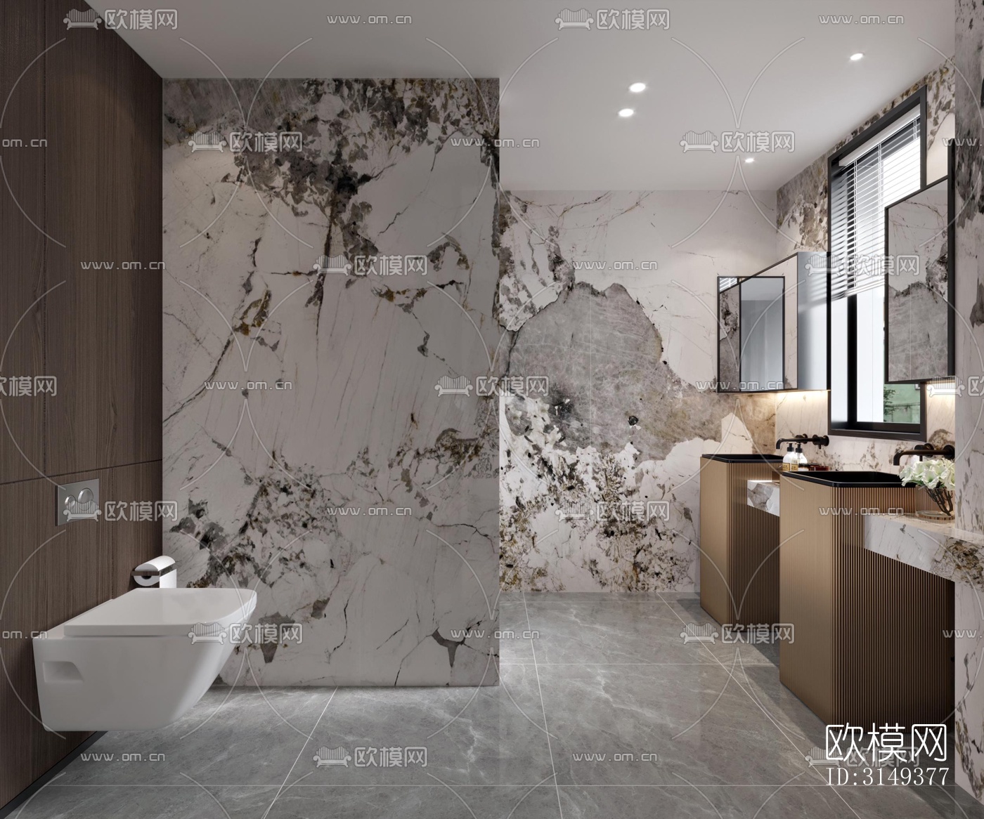 现代平层效果图下载（渲染图16）