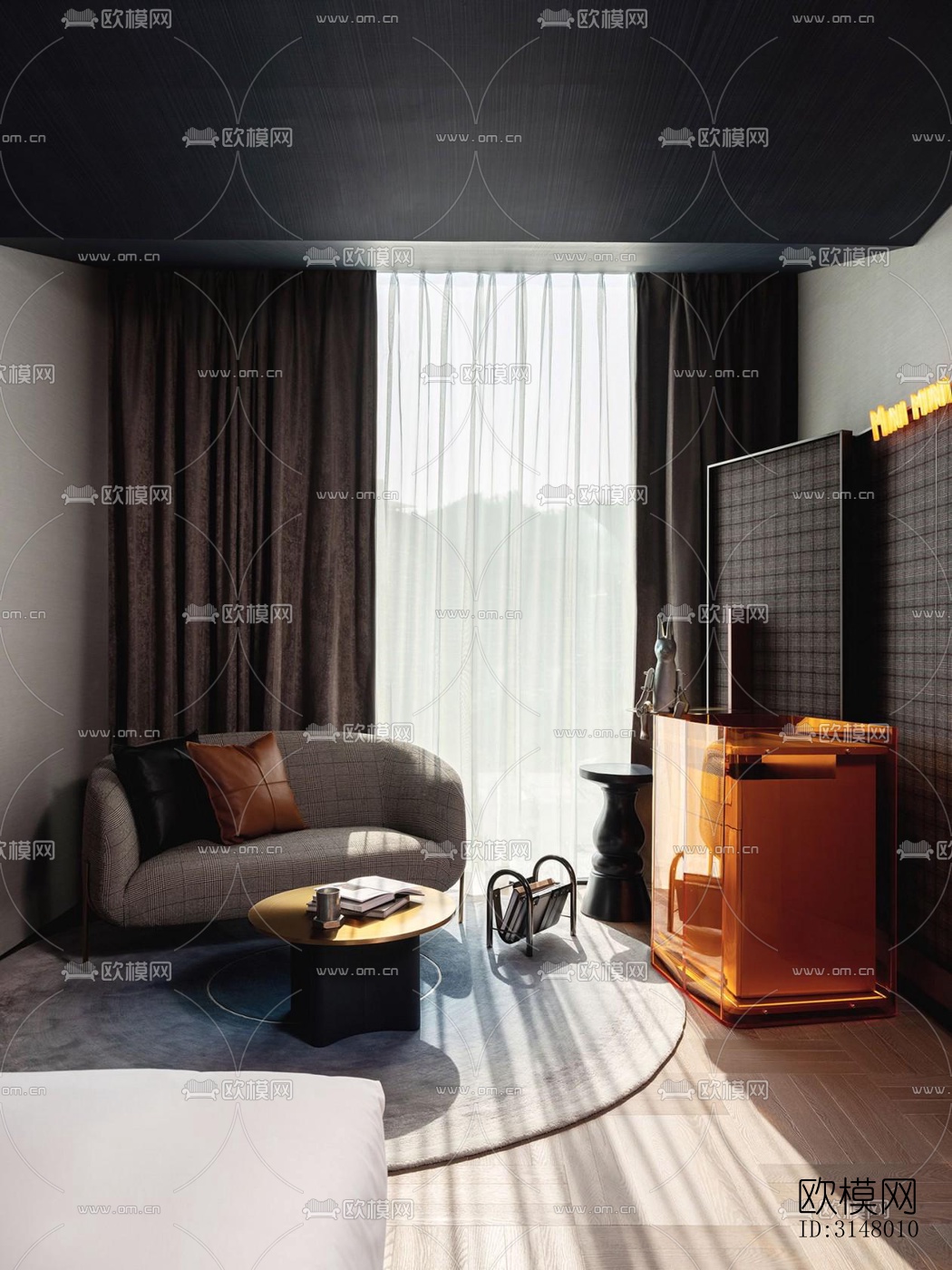 工业风酒店民宿效果图下载（渲染图19）