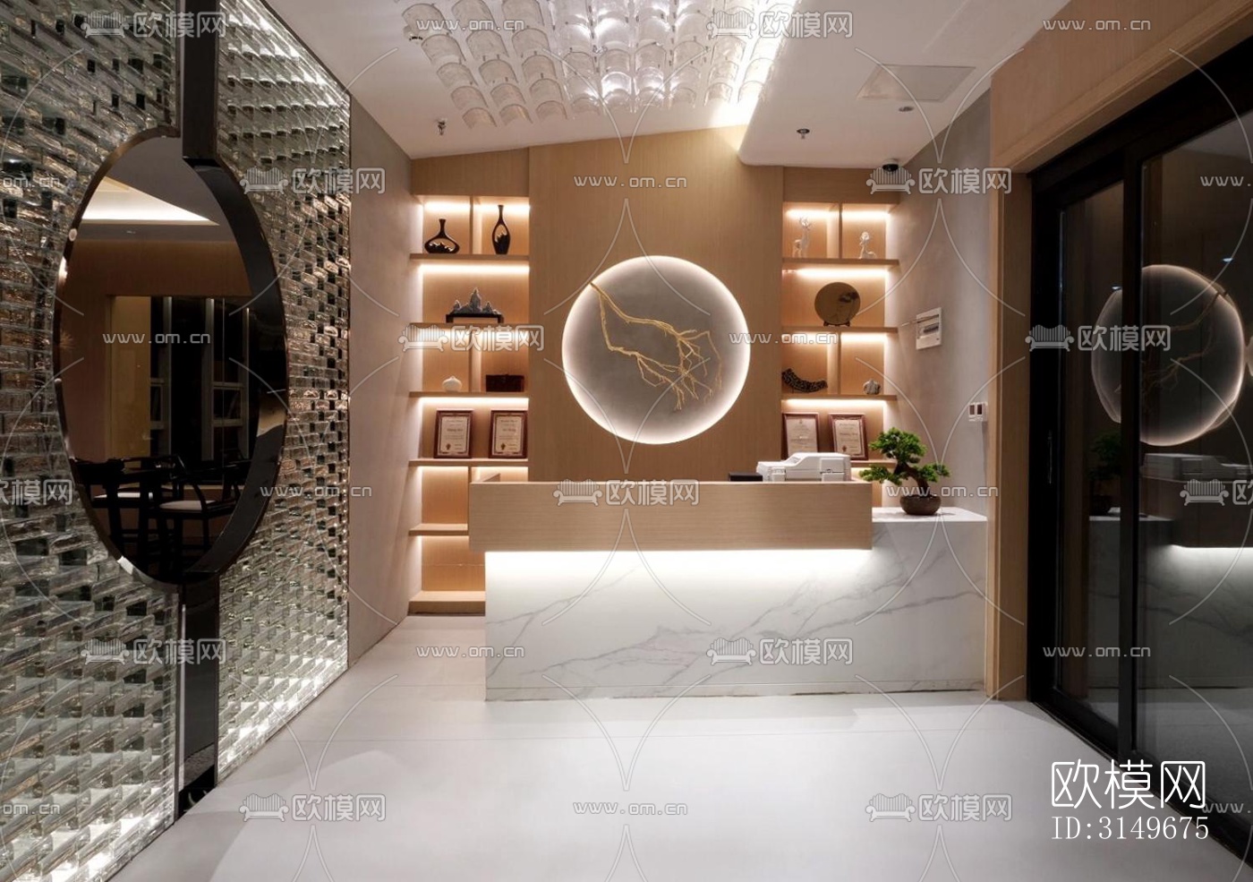 原木风健身房效果图下载（渲染图2）