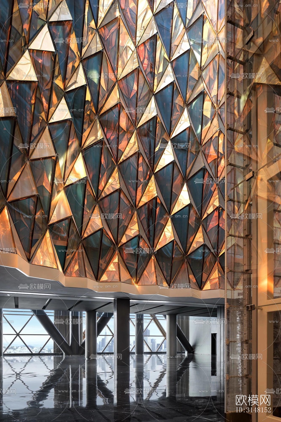 现代酒店民宿效果图下载（渲染图2）